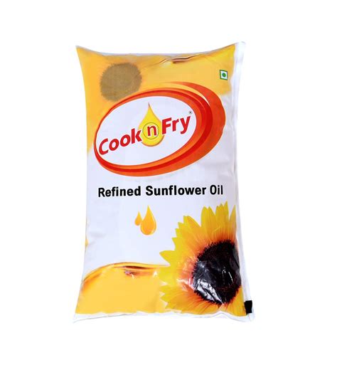Cook n Fry Refined Sunflower Oil 1L Pouch (Refill Pack) : Amazon.in ...