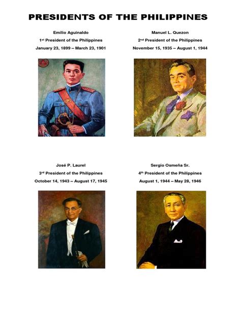 Philippines Presidents List 的图像结果