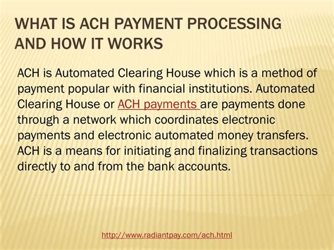 PPT - What is ACH payment processing and how it works PowerPoint ...