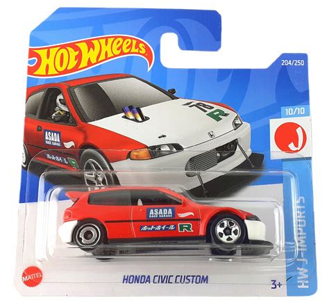 HOT WHEELS MODEL HONDA CIVIC CUSTOM HW J-IMPORTS (0074299057854) • Cena, Opinie • Samochody i ...