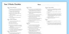 Image result for Maths Checklist for Assessment