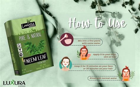 Luxura Sciences Neem Leaf Powder 200 Gms : Amazon.in: Health & Personal ...