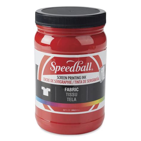 Speedball Fabric Screen Printing Ink - Red, 32 oz, Jar | Michaels