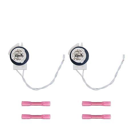 Sheisor Daytime Running Lights Sockets, DRL Bulb Sockets with Butt ...