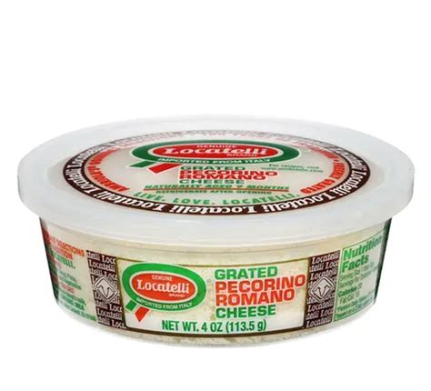 Locatelli Cheese, Pecorino Romano, Grated 4 oz