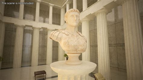 Bust Roman Emperor Caesar Augustus 3D Model $59 - .gltf .obj .ma .max ...