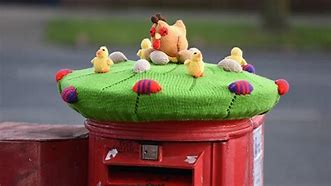 Image result for Knitted Post Box Covers