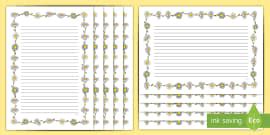 Flower Border Template and Frames | Free Download