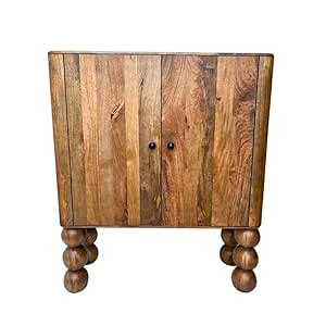 Timbertribe Mango Wood Crockery Cabinet with Multiple Shelves for ...