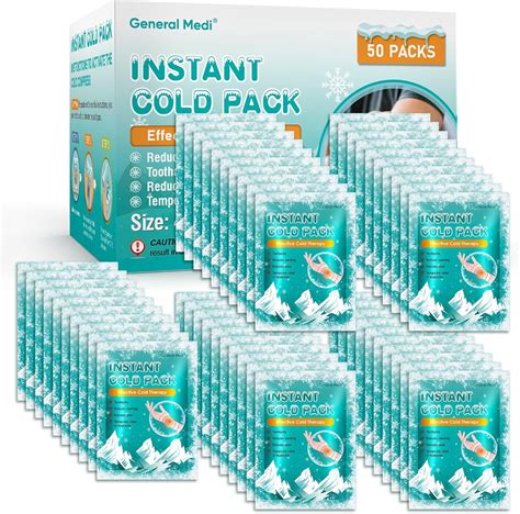 Amazon.com: General Medi Instant Ice Cold Pack (4”x 5.5”) – 50 Packs ...