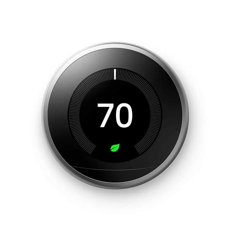 Nest Learning Thermostat 3rd Generation, Stainless Steel, Compatible ...