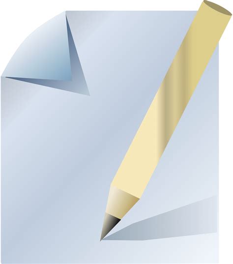 Clipart Of Paper And Pencil
