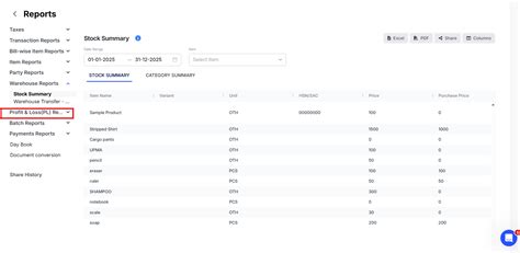 How to check P&L statement on web? - General - Swipe
