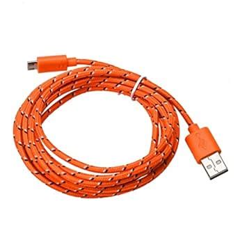 Orange : Culater® 3M/10FT Micro USB Charger Sync Data Cable Cord for ...