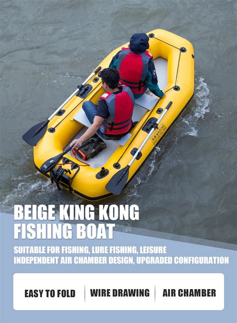 2-Person Inflatable Fishing Kayak - High-Visibility Yellow Drift Craft ...
