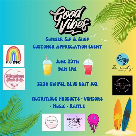 Sip & Shop Customer Appreciation, 3235 SW Port Saint Lucie Blvd Unit ...