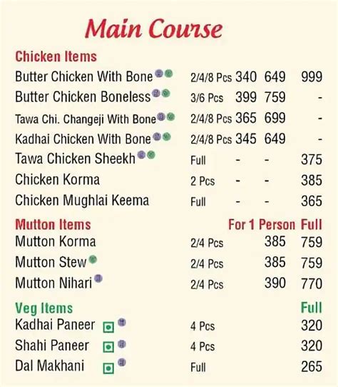 Menu at Nazeer Foods, Gurugram, A-14