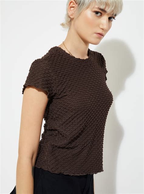 Buy ALAYA F x URB_N Women Textured Top Online at just Rs. 599.0 ...