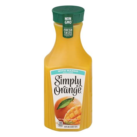 Simply Orange Mango Juice Nutrition Facts | Besto Blog