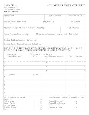 Fillable Online Dear Agent - Agency Matrix Agency Management System Fax ...