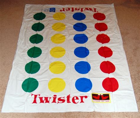 Twister Game Replacement Mat Milton Bradley Hasbro - Contemporary ...