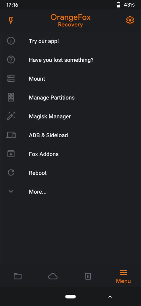 Image result for Android Recovery Menu Pics