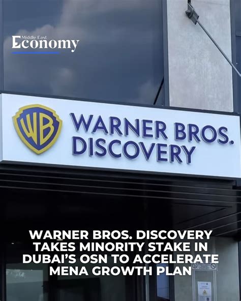 Economy Middle East | Warner Bros. Discovery (WBD) announced today that it has made a strategic ...