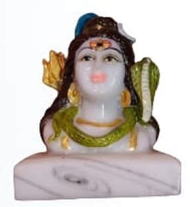 Love Kart Marble Look Lord Shiv Idol For Car Dashboard, office desk ...