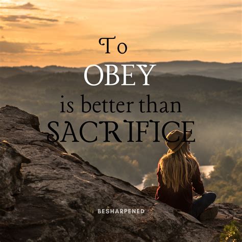 To obey is better than sacrifice (1 Samuel 15 Sermon) - Sermon