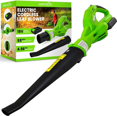 Amazon.com: Lightweight Cordless Leaf Blower, 18V Electric Blower, 55 ...