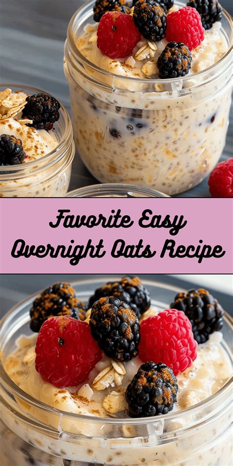 Overnight Oats Recipe