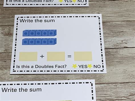 Doubles Facts Addition - Math Center - Dry Erase - 30 Laminated ...