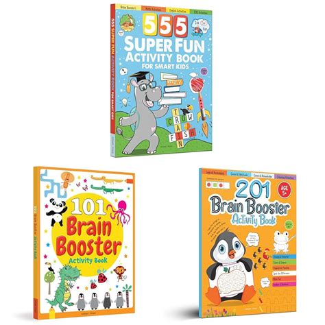 555 SUPER FUN Activity Book for Smart Kids & 101 Brain Booster Activity ...