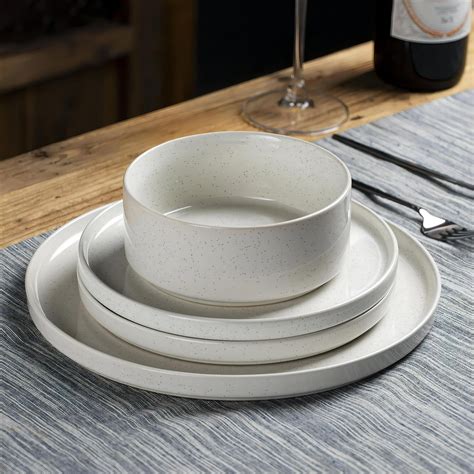 Famiware 12-Pieces Dinnerware Set, White - Walmart.com