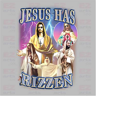 Jesus Has Rizzen PNG, Vintage God Christian Png, He Is Rizze | Inspire ...