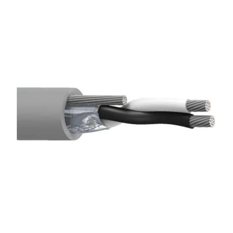 Belden Multi-Conductor Cable, AWM, 20 AWG, 2 C, Gray, PVC, Stranded ...