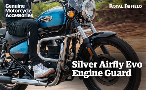 Royal Enfield KXA00004 Silver Airfly Evo Engine Guard For Meteor 350 ...
