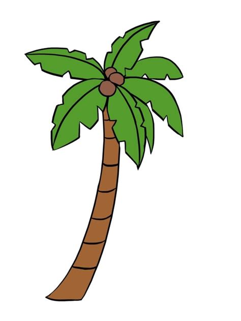 Image result for Simple Palm Tree Drawing