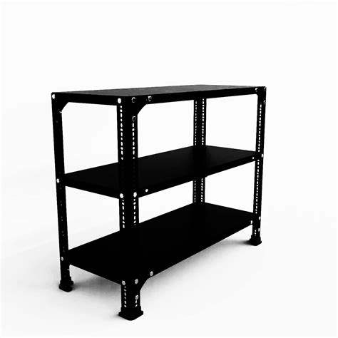 Premium Powder Coated Steel Slotted Angle Rack (2 x 2 x 1 Ft. / 24 x 23 ...