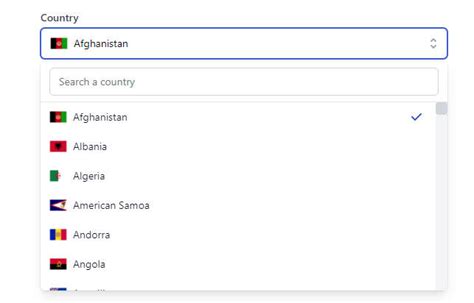 Image result for Country Dropdown in HTML Using JS