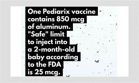 Aluminium In Pediarix Vaccine Is Not Harmful For Infants | BOOM