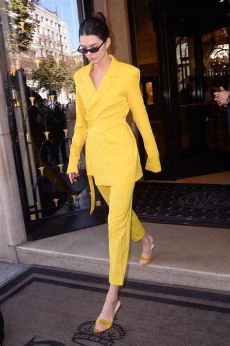 Kendall Jenner steps out in the sunniest pantsuit you’ve ever seen ...