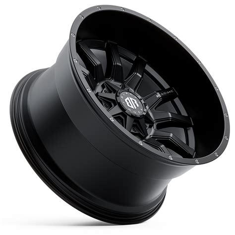 BLACK ROCK PREDATOR SATIN BLACK 22X12 6X114.3 WHEEL & TYRE PACKAGE ...