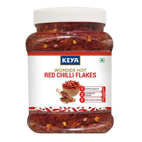 Keya Red Chilli Flakes - 300g | Crushed Red Chili for Bold, Spicy ...