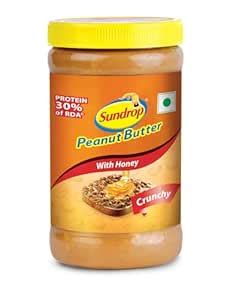 Sundrop Peanut Butter with Honey 450g - Crunchy : Amazon.in: Grocery ...