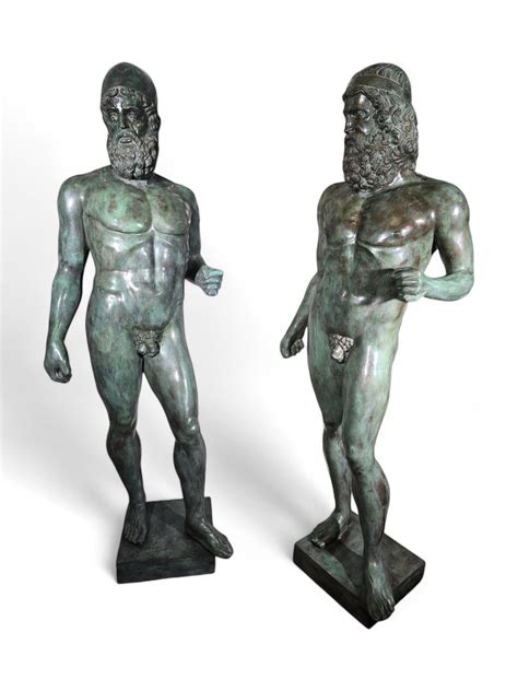 Life-Size Sculptures 180cm of the Riace Warriors, 1980, Bronzes For ...
