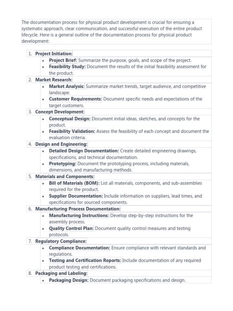 Product Development Process Document 的图像结果
