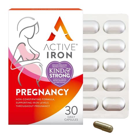 Buy Active Iron Pregnancy | 30 Iron s | 17mg Iron Supplement | Non-Constipating Formula | 2X ...