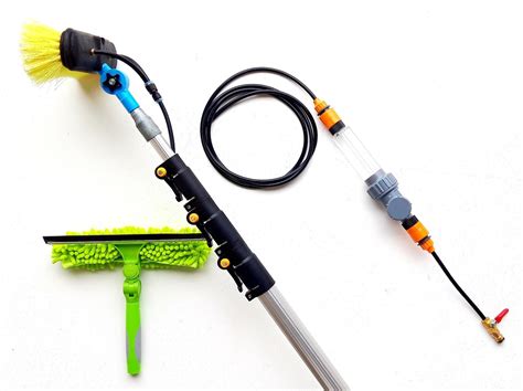 16ft-20ft-24ft Telescopic Water Fed Window Cleaning Pole Hose Fed ...