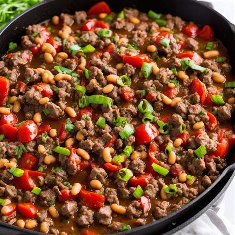 Southern Ground Beef and Bean Skillet Recipe | Recipes.net
